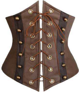 women's steampunk leather corset pirate