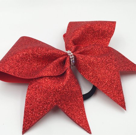 red cheer bow