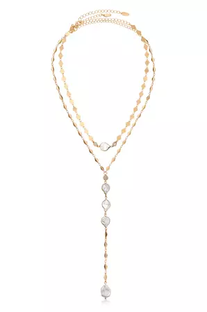 Summer Dreamin' Freshwater Pearl and 18k Gold Plated Necklace Set – Ettika