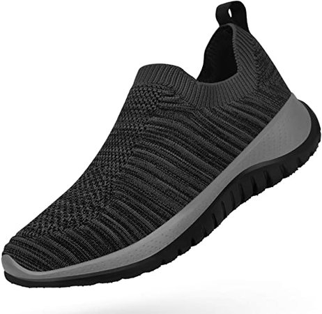 Amazon.com | ZOCANIA Women's Walking Shoes Non Slip Athletic Casual Slip On Resistant Mesh Breathtable Running Tennis Sports Gym Workout Sneakers Dark Blue 9 M US | Walking