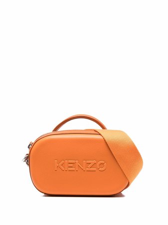 Kenzo embossed-logo zip-up Tote Bag