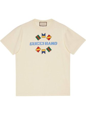 Gucci Band Print T-Shirt | Farfetch.com