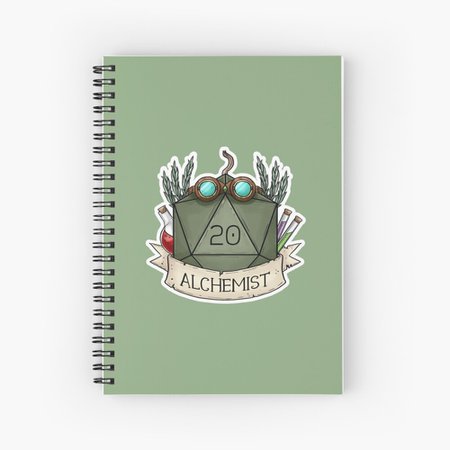 "D&D - D20 - Alchemist" Spiral Notebook by sheppard56 | Redbubble