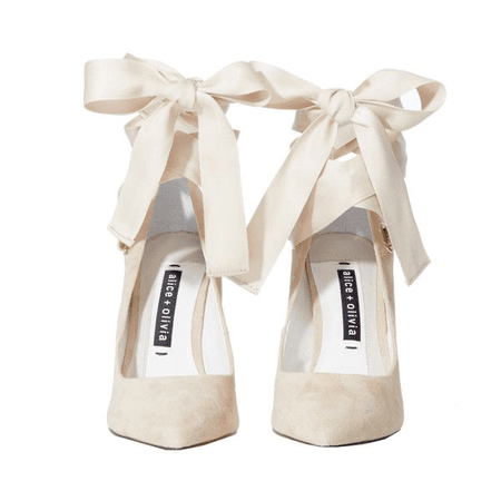 alice + olivia ballet shoe heels