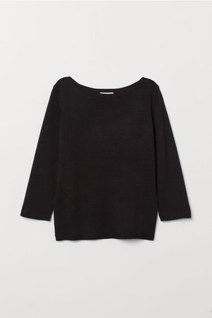 Fine-knit jumper - Black - Ladies | H&M GB