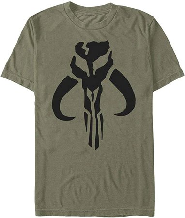 Amazon.com: Star Wars Mandalorian Logo T-Shirt - Green (Medium) : Clothing, Shoes & Jewelry