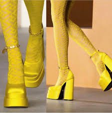 yellow versace heels - Google Search