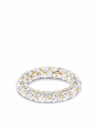 Boghossian 18kt yellow gold Merveilles diamond eternity ring - FARFETCH
