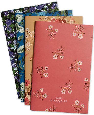 COACH Floral Notebook Set