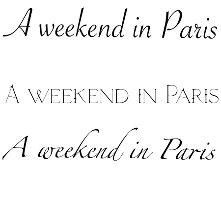 Paris weekend