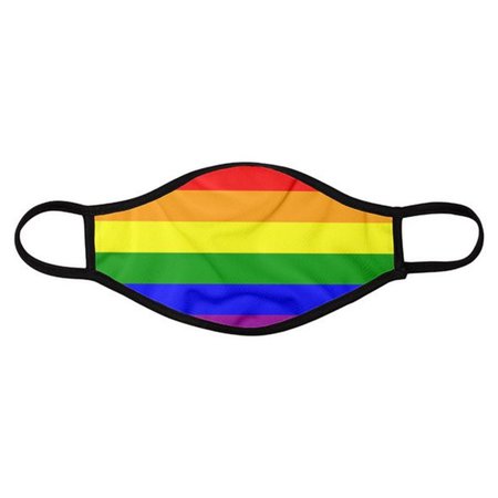 High Quality Fabric Face Mask Three Layers. Rainbow Gay | Etsy