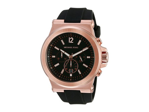 Michael Kors - MK8184 Dylan Watches (Rose Gold/Black) Watches