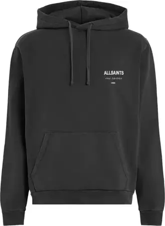 AllSaints Underground Logo Hoodie Sweatshirt | Nordstrom