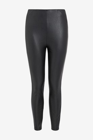 Buy Black Faux Leather Leggings from the Next UK online shop