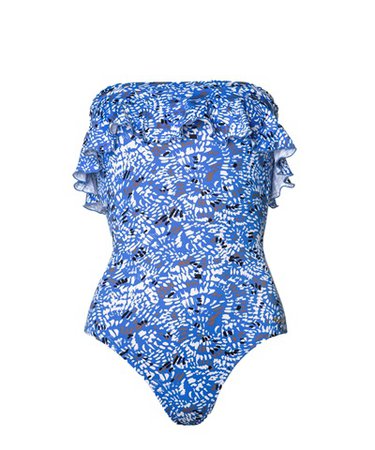 EMMANUELA SWIMWEAR Blue Floral Sofia Swimsuit < NEW | aesthet.com