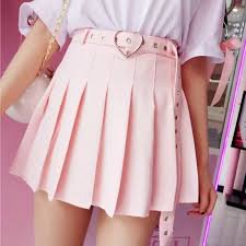 light pink skirt kawaii