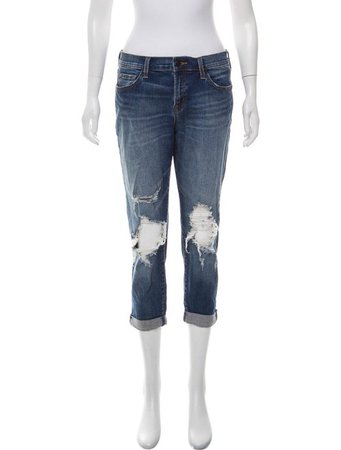 J Brand Mid-Rise Straight-Leg Jeans - Clothing - WJB52670 | The RealReal
