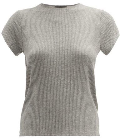Atm - Wide Rib T Shirt - Womens - Grey