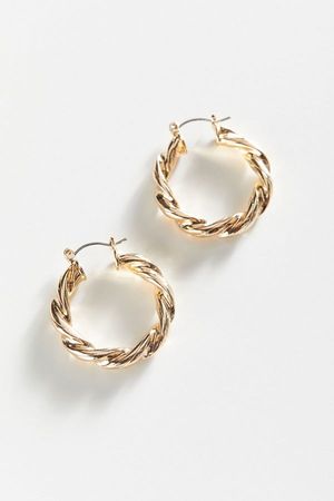 COCOA & UO Exclusive Twisted Hoop Earring | Urban Outfitters