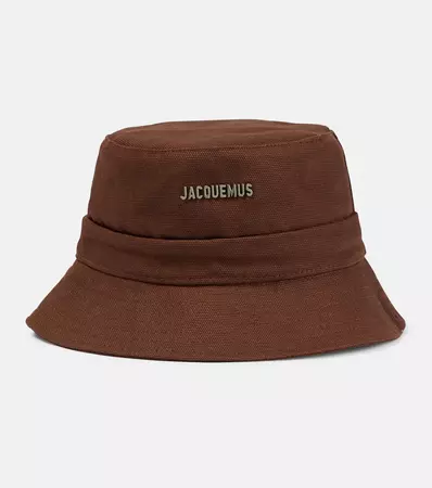 Le Bob Gadjo Canvas Bucket Hat in Brown - Jacquemus | Mytheresa