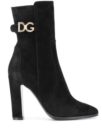 Dolce & Gabbana DG-logo Leather Boots