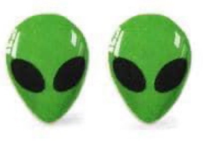 alien earrings