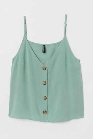 V-neck Camisole Top - Green
