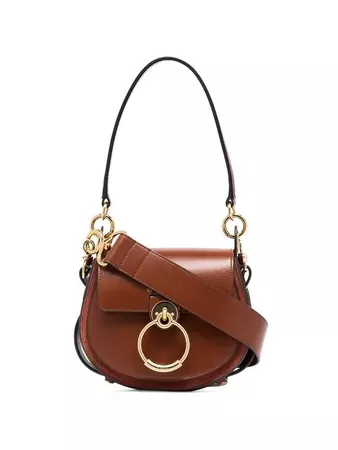 Chloé Brown Tess Leather Shoulder Bag - Farfetch