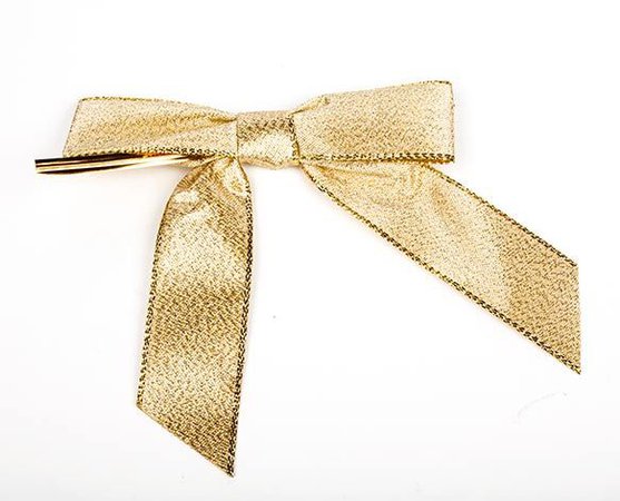 Pre-tied Organza Bows Gold, Ribbon, Packaging and Accessories