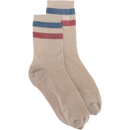blue red and cream socks