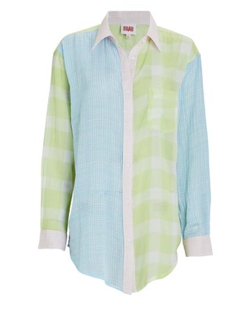 Solid & Striped Gingham Oxford Button-Down Tunic | INTERMIX®