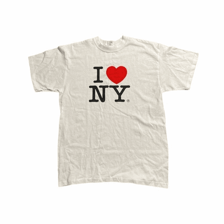 I love new york white tee shirt