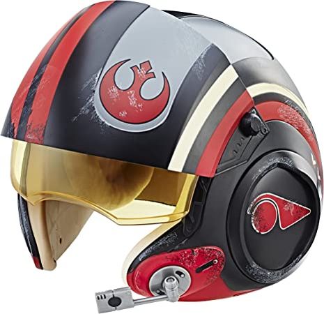 Amazon.com: Star Wars The Black Series Poe Dameron Electronic X-Wing Pilot Helmet : Toys & Games