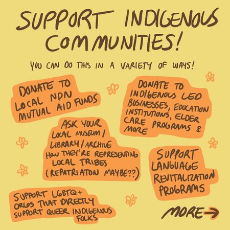 Support indigenous communities