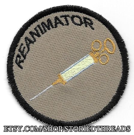 Reanimator Geek Merit Badge Patch | Etsy