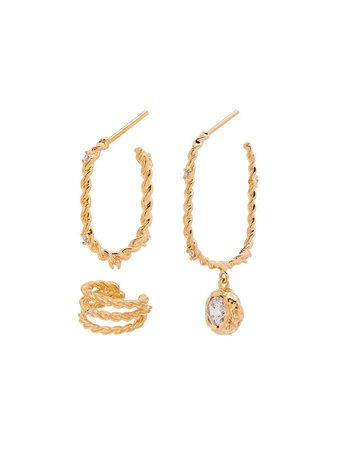 Joanna Laura Constantine twisted style earring set