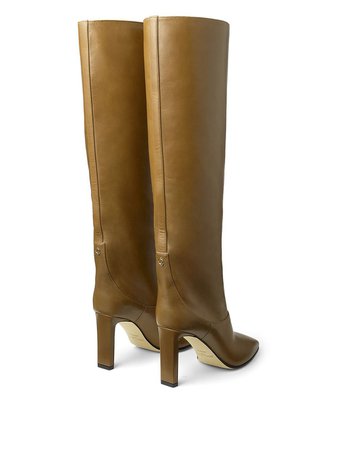 Jimmy Choo Mahesa 85mm leather boots - FARFETCH