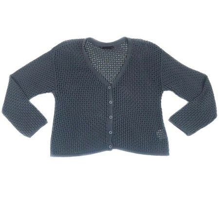 Animale Women's Blue 100% Pure Cotton Crochet Spring Cardigan Size M | eBay
