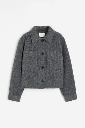 Wool-blend Jacket - Dark gray - Ladies | H&M US