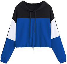 blue crop top hoodie - Google Search