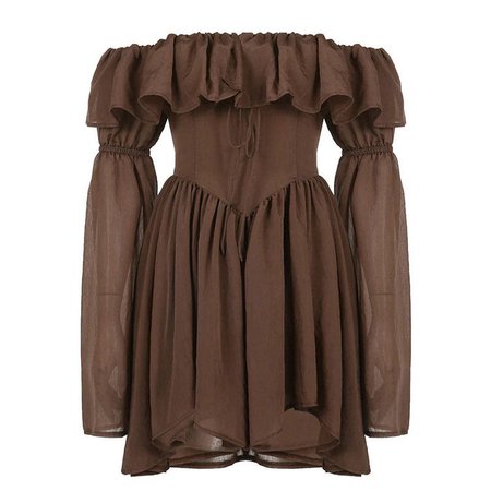 Mocha Brown Mini Dress | BOOGZEL APPAREL – Boogzel Apparel