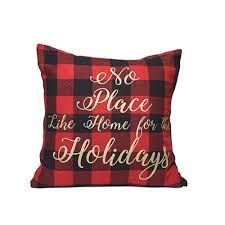red plaid Christmas pillows png - Google Search