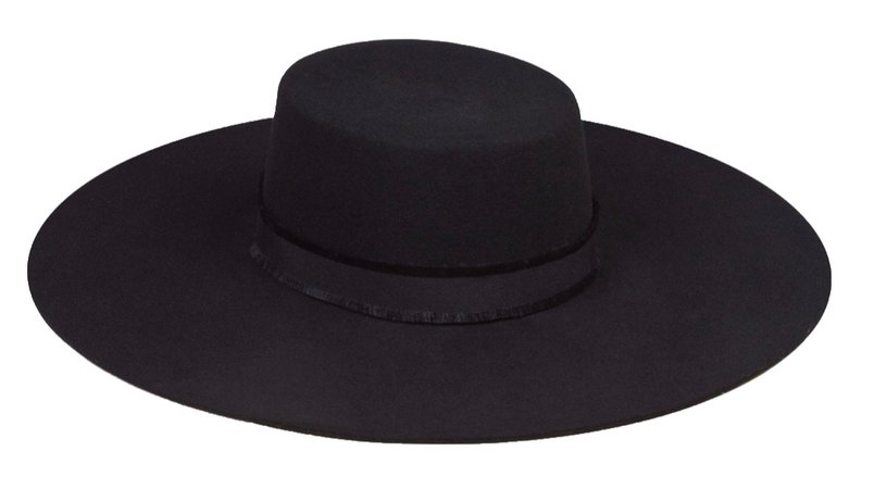 Lack of Color The Ritz Black Wide-Brim Bolero Hat