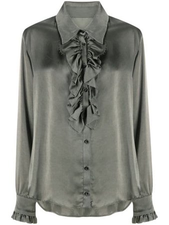 Shop Uma Wang ruffled detail blouse with Express Delivery - Farfetch