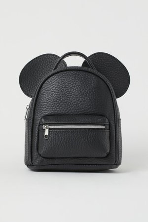 Mini Backpack - Black/Mickey Mouse - Ladies | H&M US