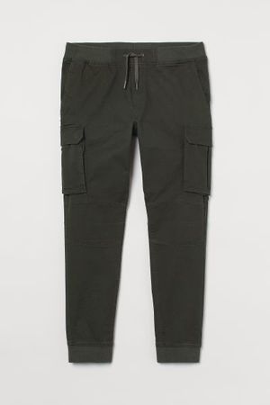 Green olive joggers