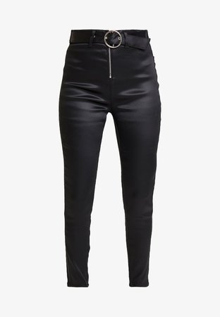 Guess OLIVIA FUSEAUX - Trousers - black - Zalando.co.uk