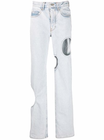Off-White Meteor straight-leg Jeans - Farfetch