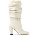 Latte Soft Nappa Leather Knee Boots|MAXYN 85| Autumn Winter 19| JIMMY CHOO