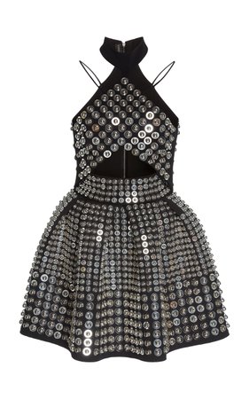Halter Neck Pleated Skirt Dress by David Koma | Moda Operandi